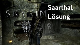 Skyrim Lösungen für SäulenSteinrätsel in Saarthal [upl. by Ardnaid]