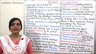 Class 83  Homeopathic System of Medicine Part 03 Diagnosis Treatment amp Role of Pharmacognosy [upl. by Anzovin]