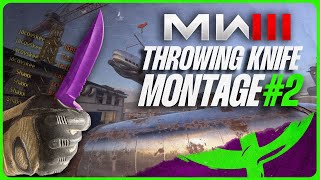 EPIC MW3 THROWING KNIFE MONTAGE  Nasty Knives 2  Simply Heroic [upl. by Airbas]