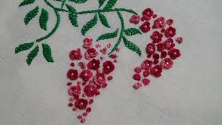 Hand Embroidery Caston Stitch Flowers [upl. by Faunia]