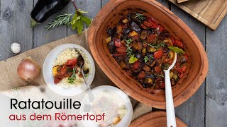 Ratatouille aus dem Römertopf  einfach amp lecker [upl. by Landbert778]