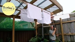 Burkes Backyard How To Make a Modern Clothesline [upl. by Anreval655]