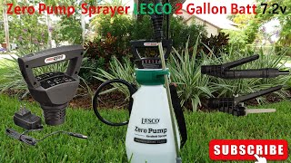 Zero Pump 2 Gallon Sprayer Lesco Battery 72V Rechargeable 190594 lowesfinds [upl. by Binky360]