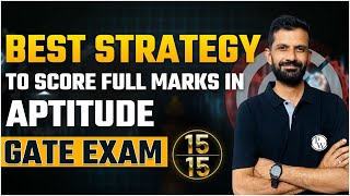 How to Score Full Marks in GATE Aptitude  GATE 2023 Exam Preparation 🔥 [upl. by Anialem]