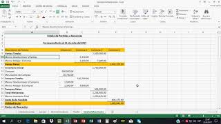 Como Hacer un Estado de Resultados O Estado de Perdidas y Ganancias contabilidade [upl. by Cahra]