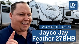 Jayco Jay Feather 27BHB Tour with Matt’s RV Reviews [upl. by Ejroj]