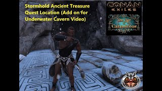 Conan Exiles Age of Calamitous Stormhold Ancient Treasure Location  Underwater Cavern [upl. by Wickman818]