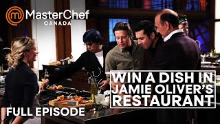 Jamie Oliver in the MasterChef Canada House  S04 E06  Full Episode  MasterChef World [upl. by Merell]