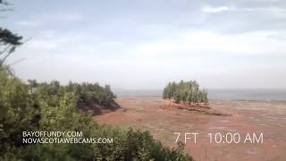 50ft tides in Burntcoat Head Park Nova Scotia [upl. by Glenna805]