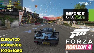 GTX 750 Ti  Forza Horizon 4  720p 900p 1080p [upl. by Ng]