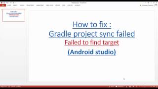 How to Solve quotGradle Failed to Find a Targetquot in Android Studio [upl. by Faruq866]