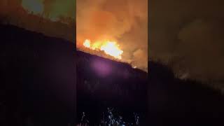 Incendio a Pianoro Bo anche quattro squadre dei Vigili del Fuoco di Monghidoro [upl. by Narcho]