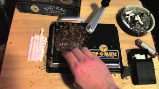 How to Roll Your Own Cigarettes for less than 1 a pack TopOMatic Roller Zig Zag [upl. by Akinam]