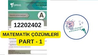 Toprak Yayınları TYT Denemesi Matematik Çözümleri  Part  1 12 [upl. by Mazonson608]