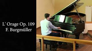 LOrage quotThe Stormquot by Friedrich Burgmüller Piano Recital [upl. by Jay858]