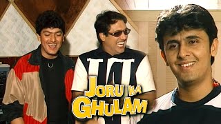 Recording Of Joru Ka Ghulam Songs  Govinda Sonu Nigam Aadesh Shrivastava  Flashback Video [upl. by Lleinnad]