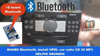 CD30 MP3 Bluetooth board install DELPHI GRUNDIG [upl. by Aniweta]