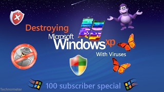 Destroying Windows XP With Viruses  100 Sub Special [upl. by Aggie]