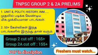 TNPSC  GROUP 2 amp 2A PRELIMS  IMPORTANT LESSONS PDF  ARIVUSAAL ACADEMY [upl. by Larentia]