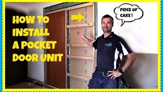 How To Install A Pocket Door In An Existing Wall  Cavity Slider [upl. by Center]