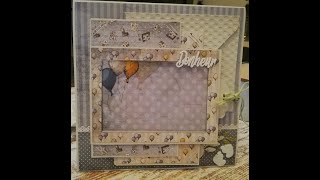 Tuto album naissance garçon partie 1 Collection Vintage baby [upl. by Ahsemit]