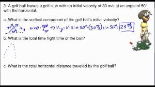 Regents Physics Angled Projectile Practice [upl. by Dene978]