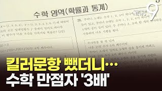 킬러문항 뺐더니 수학 만점자 3배…quot올 수능 국어가 변수quot [upl. by Adalia650]