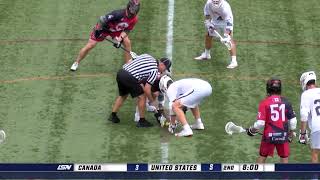 USA vs Canada Men  2021 World Lacrosse Super Sixes  Day 1  Full Game [upl. by Teyut]