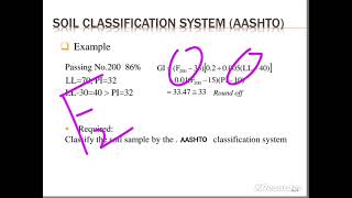 Example of AASHTO CLASSIFICATION OF SOIL ✨💖 [upl. by Nevins]