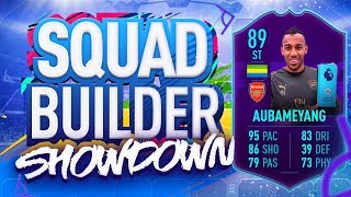 FIFA 19 SQUAD BUILDER SHOWDOWN PLAYER OF THE MONTH AUBAMEYANG 89 Rated Auba Vs Itani [upl. by Dwan]