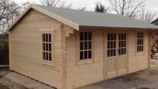 44mm Log Cabin For Sale Manufactured in the Uk  Beats all the competition [upl. by Hurleigh]