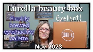 Lurella beauty box  Freshly Brewed eyeshadow palette  Nov 2023 ☕ [upl. by Modestine]