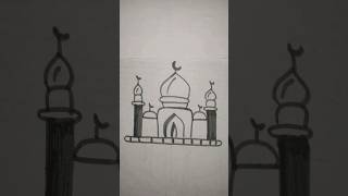 Masjid drawing🕌🕌 ❤❤🥰 art masjid drawing viralshortvideo trending [upl. by Drawyah495]