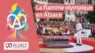 La flamme olympique en Alsace les meilleurs moments [upl. by Cailean]