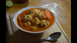 Caldo de Albondigas de Pollo Albondigas de Pollo [upl. by Ecurb]