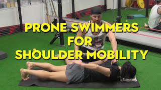 Kinstretch Prone Swimmers Shoulder Mobility [upl. by Uriah]