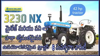 New Holland 3230 NX plus 42hp tractor review in telugu  yaswanth rayapaneni [upl. by Ayisan449]