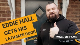 EDDIE HALL GETS A LATHAMS STEEL DOOR INSTALL VIDEO [upl. by Deyes876]