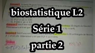 biostatistique L2 SNV série TD 1 partie 2 [upl. by Petit]