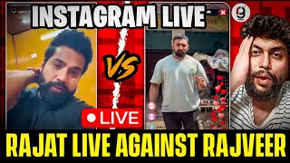 RAJAT DALAL VS RAJVEER FITNESS NEW INSTAGRAM LIVE  RAJAT VS RAJVEER FITNESS SERIES  REACTION BY RG [upl. by Topper]