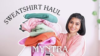 I got hoodies and Sweatshirts from Myntra  Last Winter Haul  Myntra Oversized Hoodies [upl. by Roseann894]