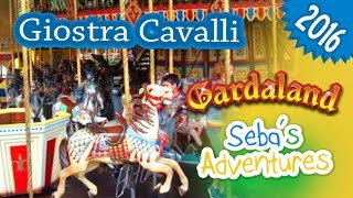 Giostra cavalli Gardaland giro sullattrazione per bambini [upl. by Tosch540]