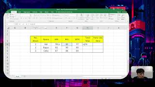 Basic excel cell column row range sum average [upl. by Anaahs533]