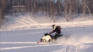 BRP Lynx Ranger 49 600 ETEC Boondocking Deep snow  Покатушки на Линкс в глубоком снегу [upl. by Burtis118]