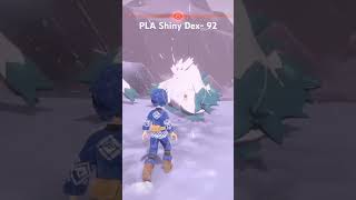 Shiny Abomasnow in Pokémon Legends Arceus shinypokemon legendarceus nintendo shinys gaming [upl. by Akener303]