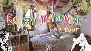 room makeover amp tour  pinterest inspired aesthetic indie maximalist [upl. by Markson325]