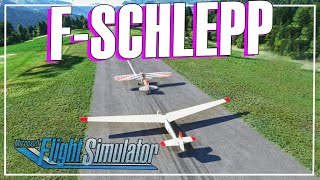 How to Flugzeugschlepp Segelflugzeug in MSFS  Flugsimulator 2020 Segelflugzeug Kinetic Assistant [upl. by Joselyn]