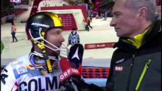 Marcel Hirscher  Fast von einer Drohne getroffen [upl. by Oirtemed]