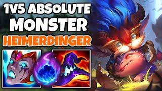 HEIMERDINGER MID is a 1v5 MONSTER WHEN FED  OffMeta Climb  1316  League of Legends [upl. by Dolores]