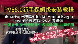 PVE80保姆级教程06 IPV6Nginx Proxy Manager反向代理和转发本地服务 [upl. by Bashuk]